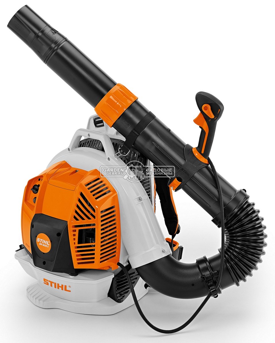 Воздуходувка бензиновая ранцевая Stihl BR 800 C-E Magnum (USA, 79,9 куб.см., 4-MIX, 3,2 кВт/4,36 л.с., макс. расх. 2025 м3/ч., ск. 97 м/с., 11,7 кг.)