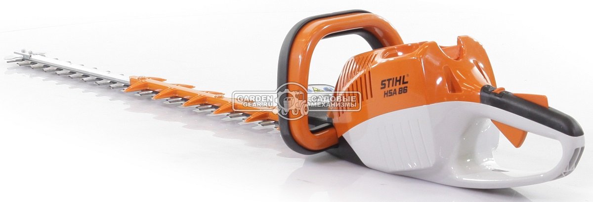 Кусторез аккумуляторный Stihl HSA 86 SET c AP200 и AL300 (AUT, 36В Pro, длина реза 62 см, расстояние между зубьями 33 мм., 3.3 кг)