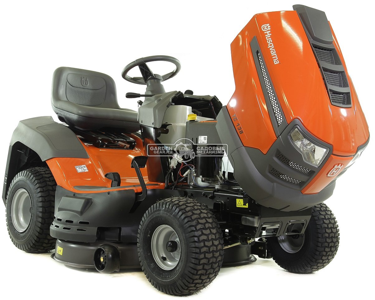 Садовый трактор Husqvarna TC 138 (USA, B&S Husqvarna Intek 4155 AVS, 508 куб.см., гидростатика, травосборник 220 л., ширина кошения 97 см., 211 кг.)