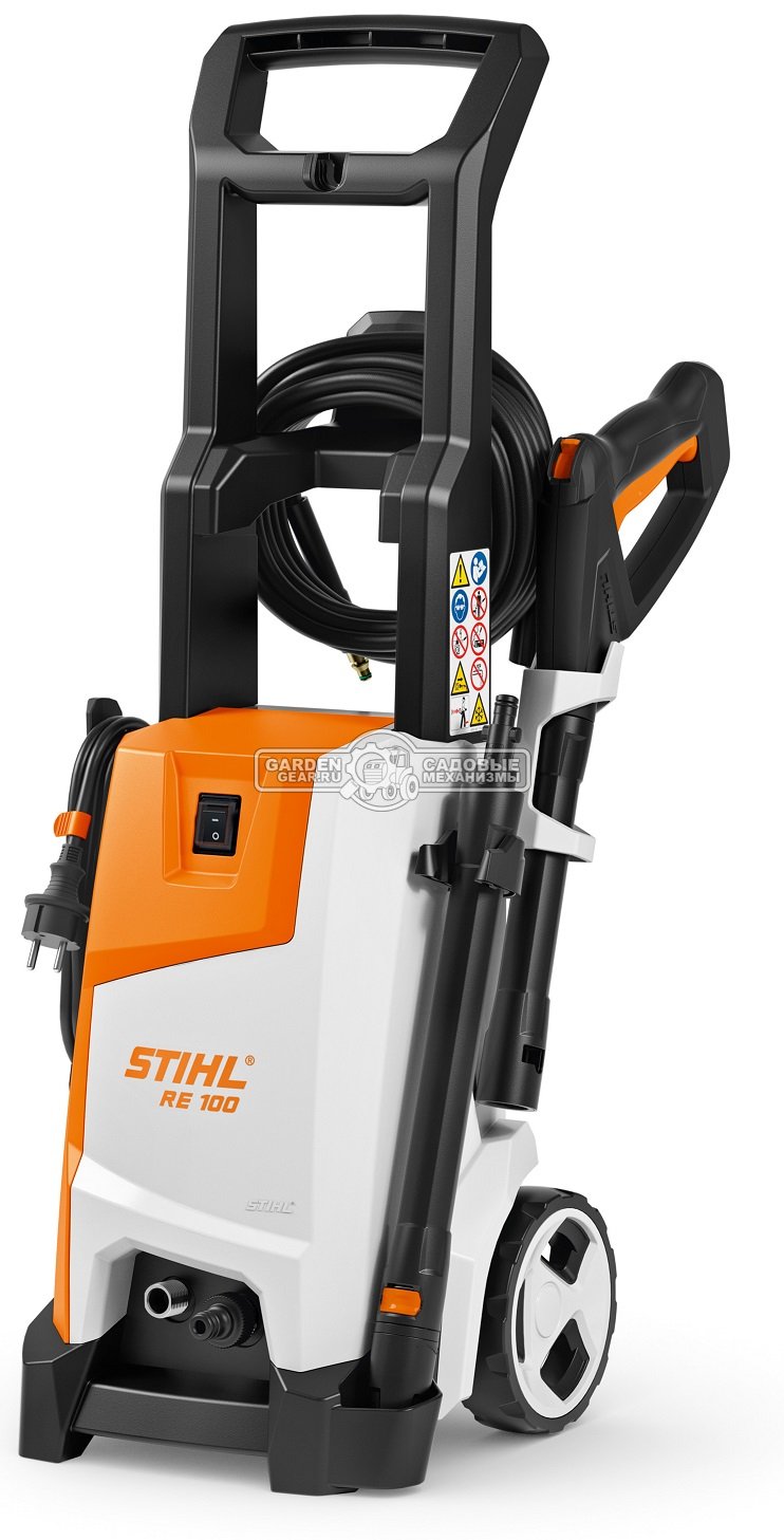 Мойка высокого давления Stihl RE 100 (PRC, 10-110/120 Бар, 380/440 л/ч., шланг 6 м., 16,6 кг.)