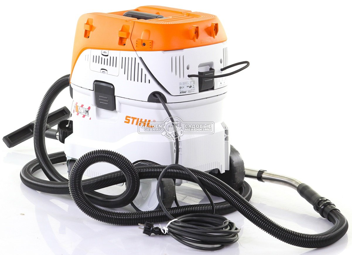 Пылесос Stihl SE 133 ME (HUN, 1,4 кВт., 250 мБар., 42 л., шланг 5 м., розетка для электроинструмента, 16 кг.)