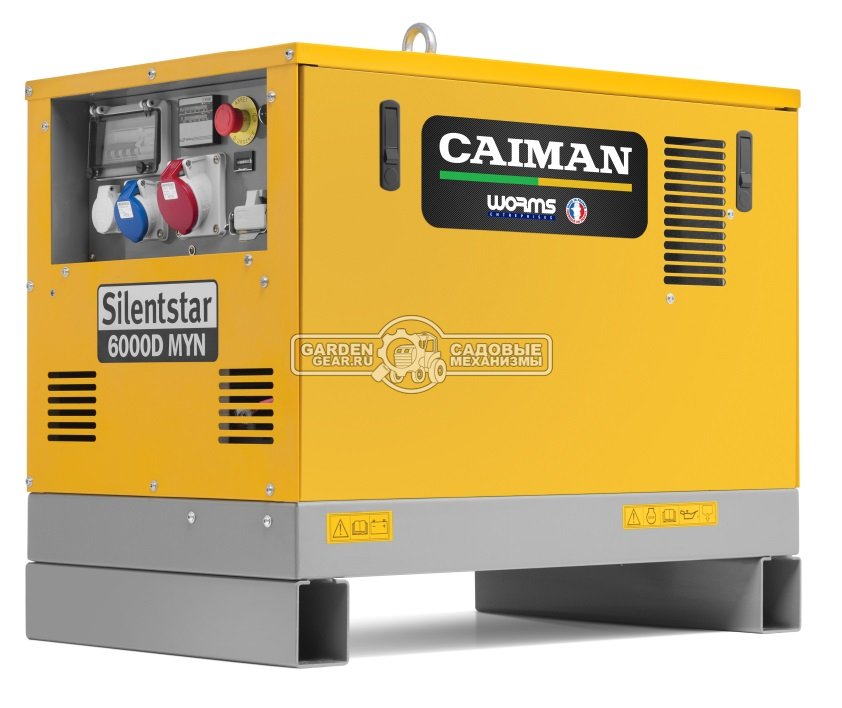 Дизельный генератор Caiman Silentstar 6000D MYN в шумозащитном кожухе (FRA, Yanmar L100, 435 см3, 4.4/5.2 кВт, 22 л, электростарт + ATS, 170 кг)