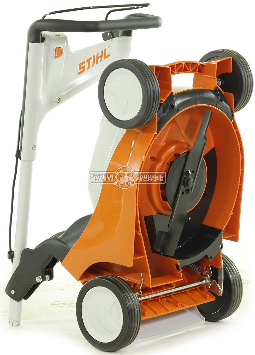 Газонокосилка электрическая Stihl RME 443.0 C (AUT, 1500 Вт., 41 см., несамоходная, травосборник 55 л., пластик, монорукоятка, 22 кг.)