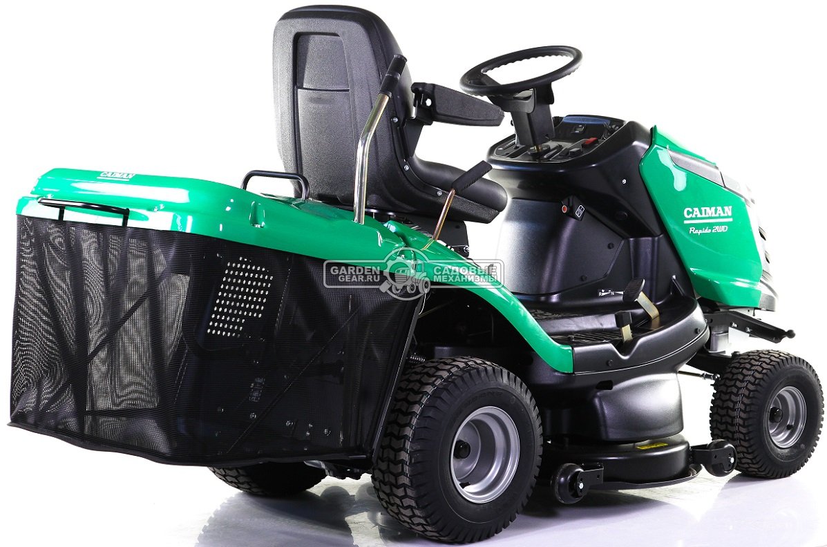 Садовый трактор Caiman Rapido 2WD 107D1C (CZE, Caiman, 452 куб.см., гидростатика, дифференциал, травосборник 300 л., 102 см., 249 кг.)