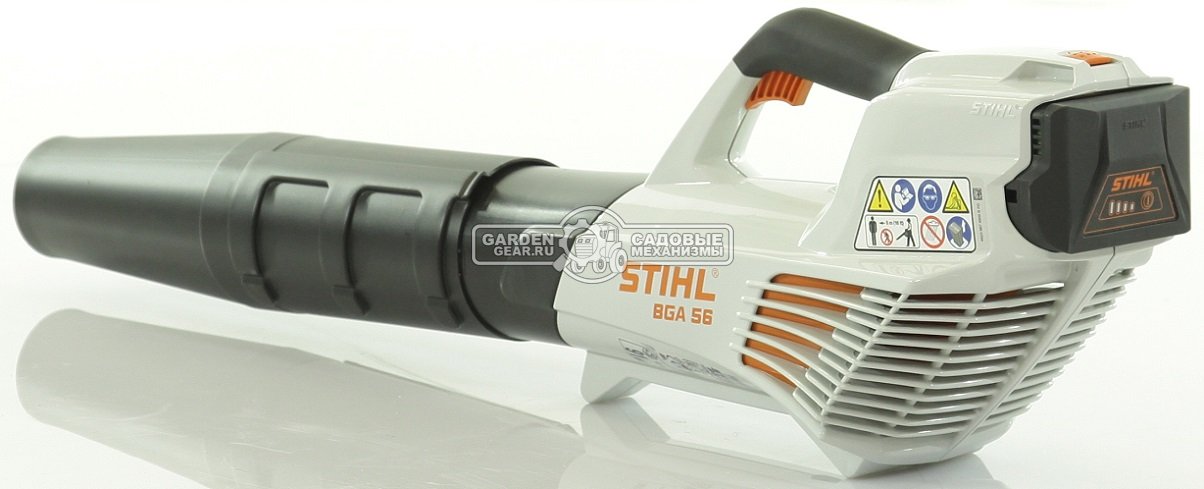 Воздуходувка аккумуляторная Stihl BGA 56 без АКБ и ЗУ (AUT, 36В Compact, макс. расход воздуха 600 м3/ч, скорость 54 м/с., 2,1 кг.)