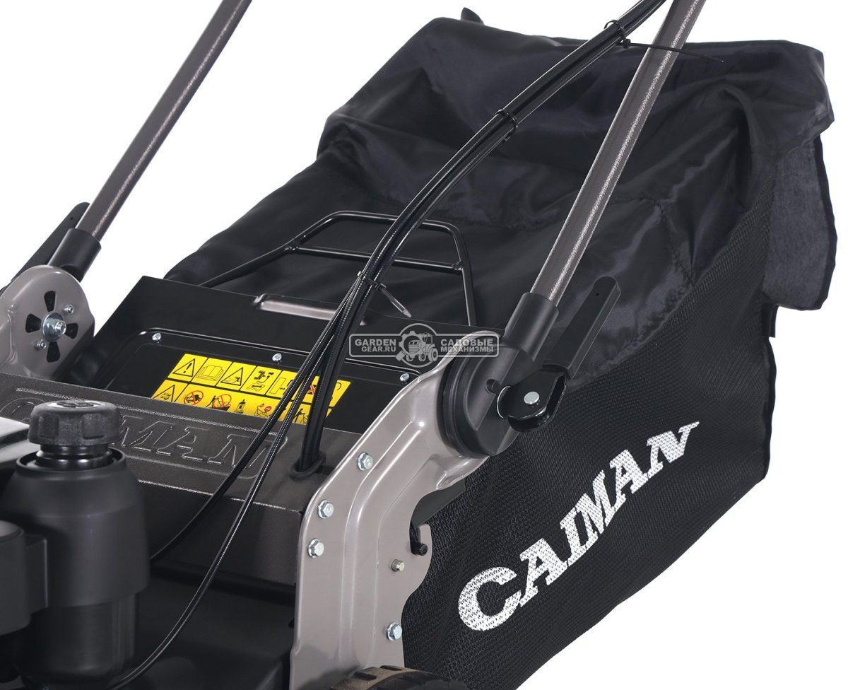 Газонокосилка бензиновая Caiman IXO 55HV (RUS, 53 см., Honda GXV160, 163 куб.см., сталь, кардан, 4 в 1, 70 л., 50 кг.)