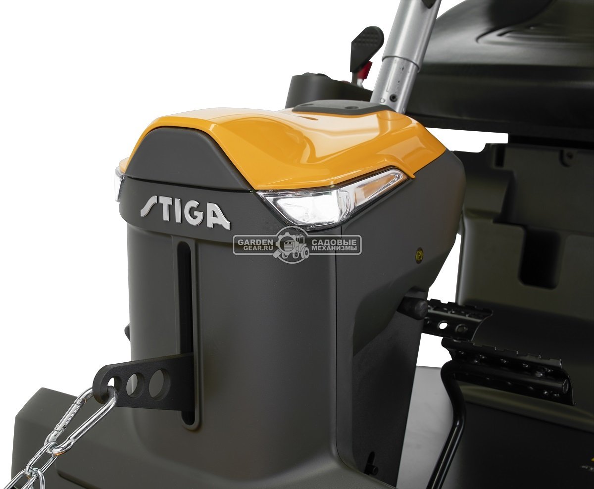 Садовый райдер Stiga Park Compact 500 WX 4WD без деки (ITA, Stiga ST550 V-Twin, 586 куб.см., гидростатика, полный привод, LED, 225 кг.)