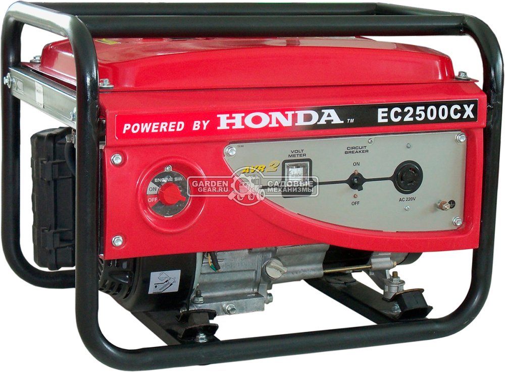 Бензиновый генератор Honda EC 2500 CX3RHH1K (PRC, Honda GX160, 163 см3, 2.0/2.2 кВт, 15 л, 45 кг)