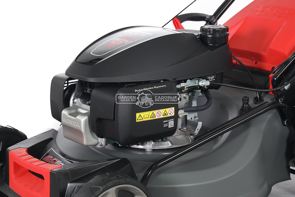 Газонокосилка бензиновая Evoline LMG 53 CVH (PRC, 53 см, 201 см3, Honda GCV 200, самоходная, 4 в 1, 70 л, металл, 40 кг)