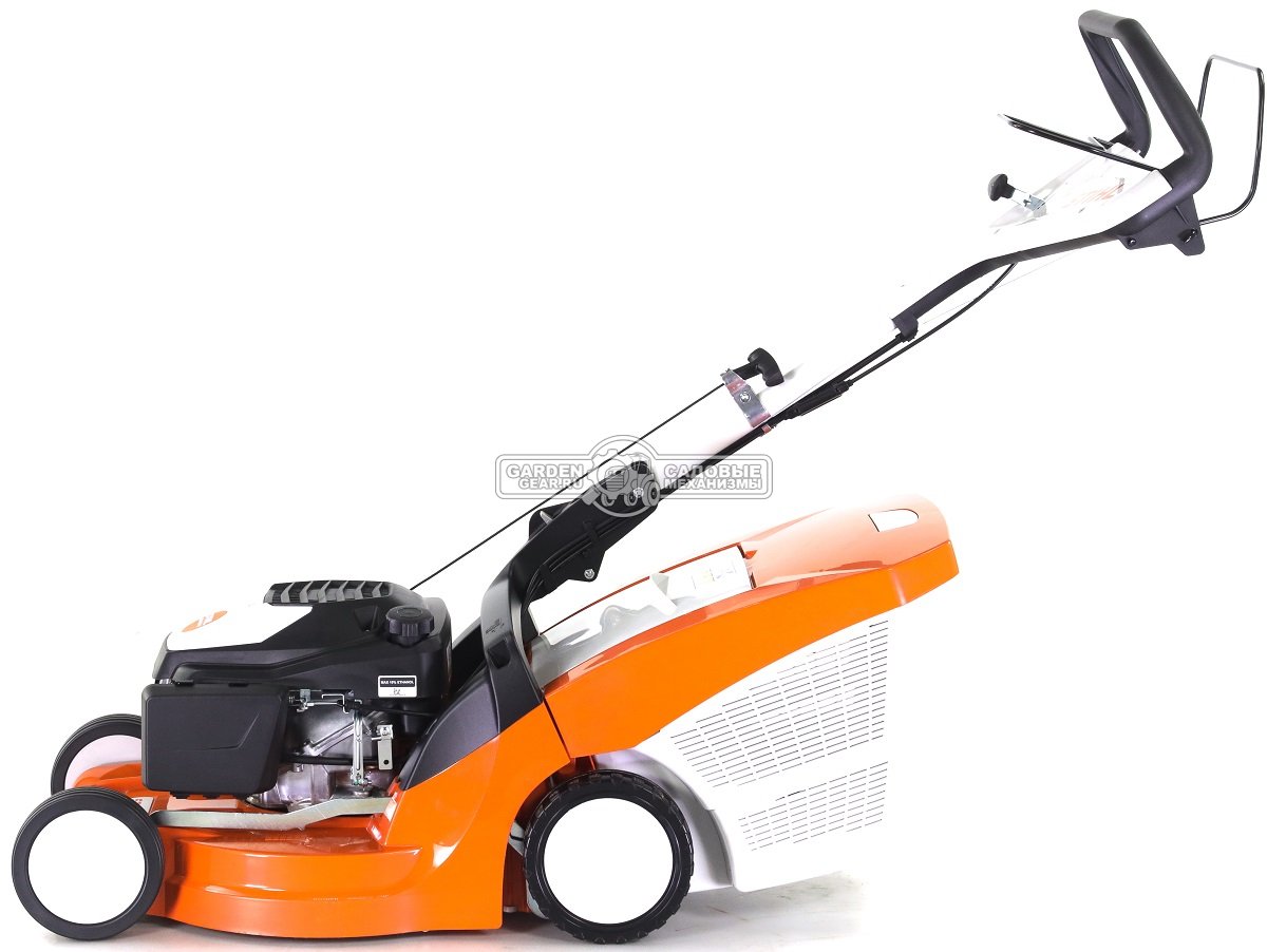 Газонокосилка бензиновая Stihl RM 448.1 VC (AUT, самоходная, 46 см, Stihl EVC 300.0, 166 куб.см., пластик, 55 л., вариатор, монорукоятка, 29 кг.)