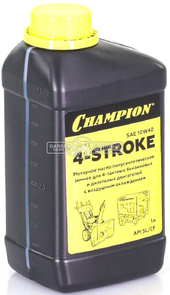 Масло зимнее 4-тактное Champion SAE 10W-40 1,0 л. полусинтетическое