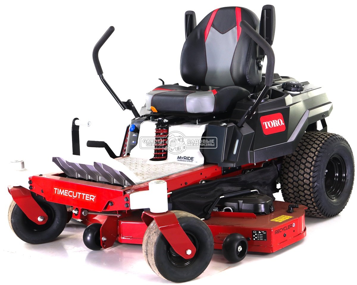 Садовый райдер Toro TimeCutter 74694 с нулевым радиусом разворота (USA, Toro V-Twin, 708 куб.см., гидростатика, ширина кошения 127 см., 288 кг.)