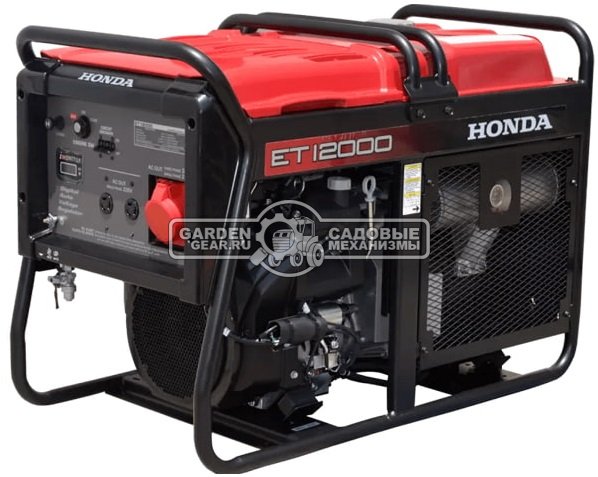 Бензиновый генератор Honda ET12000K1 RGH трехфазный (JPN, Honda GX630, 688 см3, 9.0/10 кВт, эл/стартер, 31 л, 162 кг)