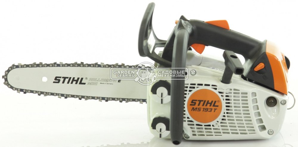 Бензопила сучкорез одноручная Stihl MS 193 T 14&quot; (USA, 30,1 куб.см., 1,3 кВт/1,8 л.с, 2-MIX, 3/8&quot;, 1,1 мм., 50E, 3,3 кг.)