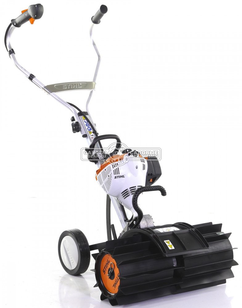 Подметальная машина Stihl MM 56 несамоходная (USA, 60 см, 0,85 кВт/1,2 л.с., мультимотор + валик KW-MM + опорные колеса)