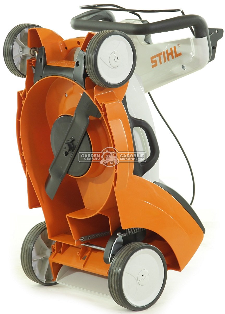 Газонокосилка электрическая Stihl RME 339.0 С (AUT, 1200 Вт., 37 см., несамоходная, травосборник 40 л., пластик, монорукоятка, 14 кг.)