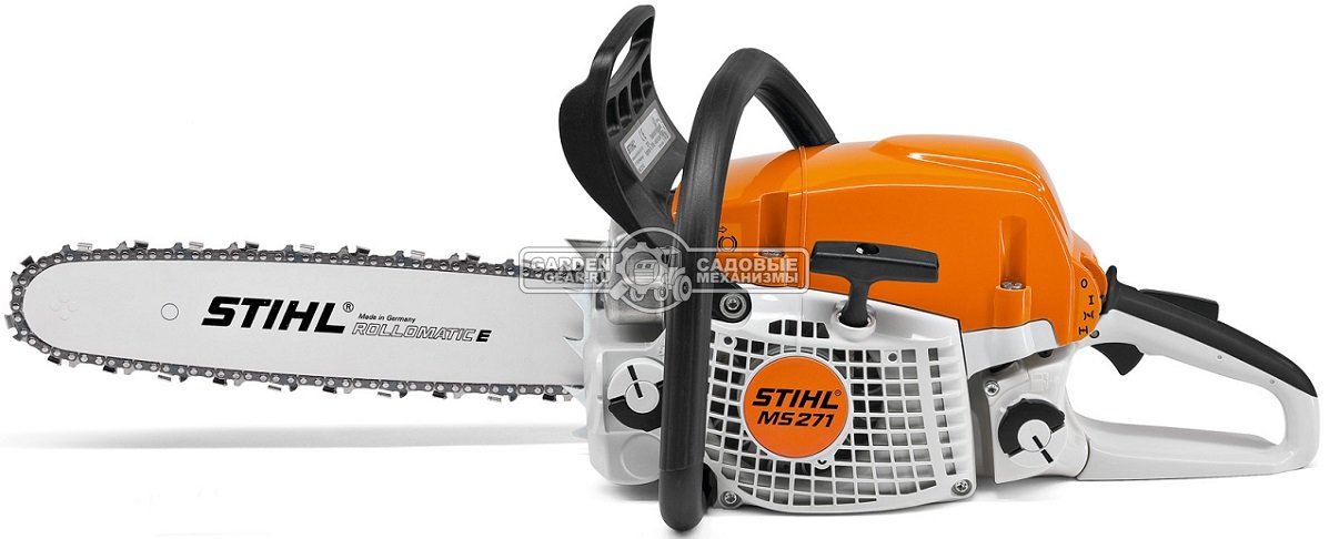 Бензопила Stihl MS 271 16&quot; (GER, 50,2 куб.см., 2,6 кВт/3,5 л.с., 2-MIX, 0,325&quot;, 1,6 мм., 67E, 5,6 кг.)