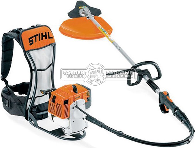 Бензокоса ранцевая Stihl FR 450 (GER, 44,3 куб.см., 2,1 кВт/2,9 л.с., ElastoStart, длина - 177 см., диск 24 зуба KSB MZ 225-24, леска опция,10.4 кг.)