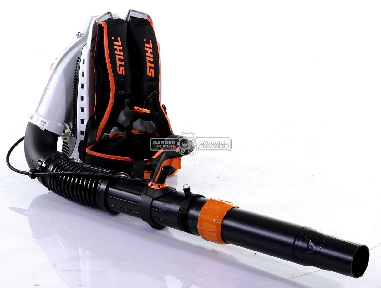 Воздуходувка бензиновая ранцевая Stihl BR 800 C-E Magnum (USA, 79,9 куб.см., 4-MIX, 3,2 кВт/4,36 л.с., макс. расх. 2025 м3/ч., ск. 97 м/с., 11,7 кг.)