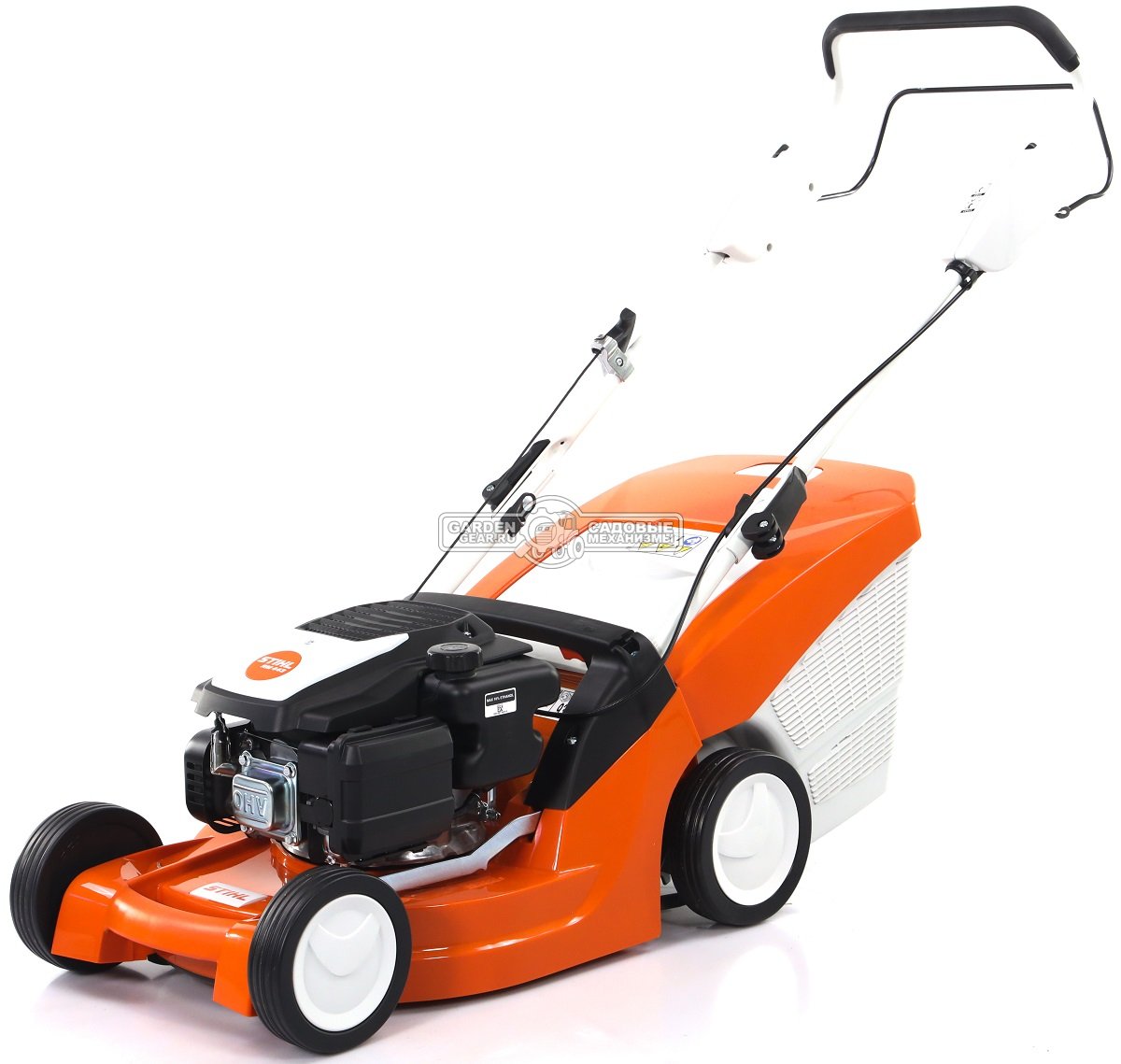 Газонокосилка бензиновая Stihl RM 443.1 (AUT, несамоходная, 41 см., Stihl EVC 200.3 C, 139 куб.см., пластик, 55 л., 25 кг.)