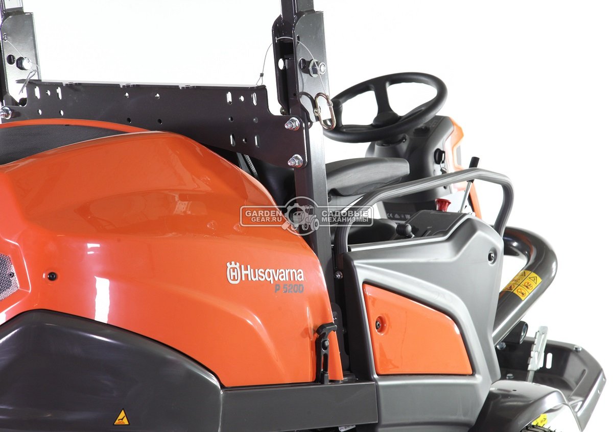 Профессиональный райдер Husqvarna P 520D без кабины (SWE, дизель Kubota D902 3 цилиндра, 898 куб.см., AWD, гидравлика для оборудования, 625 кг.)