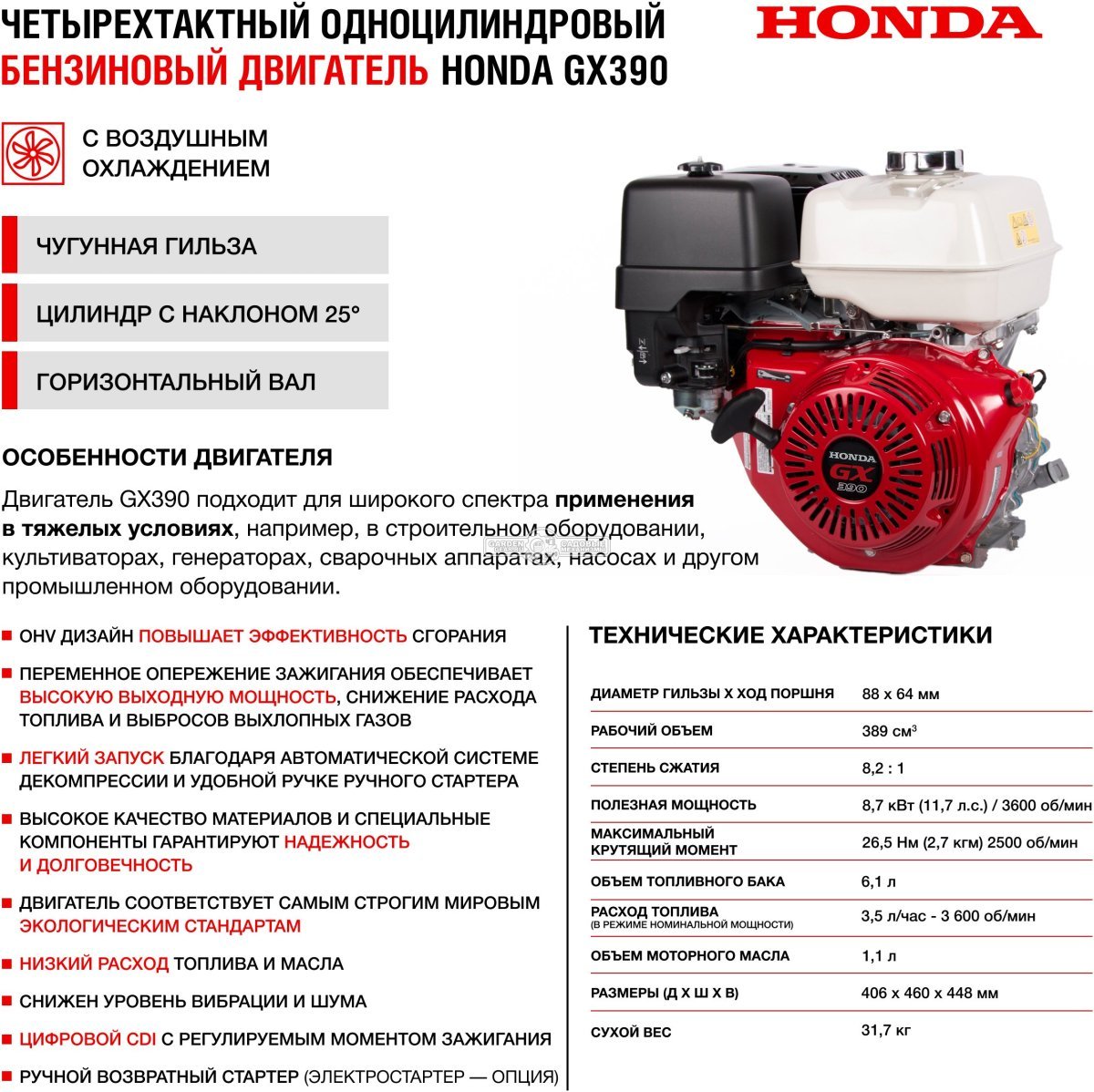Мотопомпа бензиновая для чистой воды HND WP60XC (PRC, Honda GX390, 140 м3/ч, 6&quot;, 68 кг)