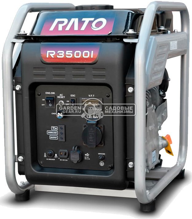 Бензиновый генератор инверторный Rato R3500i (PRC, 212 см3, 3,5/3,2 кВт, 7 л, 30 кг)