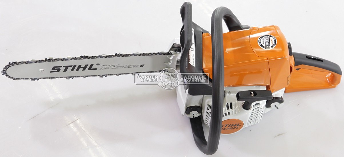 Бензопила Stihl MS 250 C-BE 16&quot; (PRC, 45,4 куб.см., 2,3 кВт/3,1 л.с., Ergostart, 3/8&quot;, 1,3 мм., 55E, 4,9 кг.)