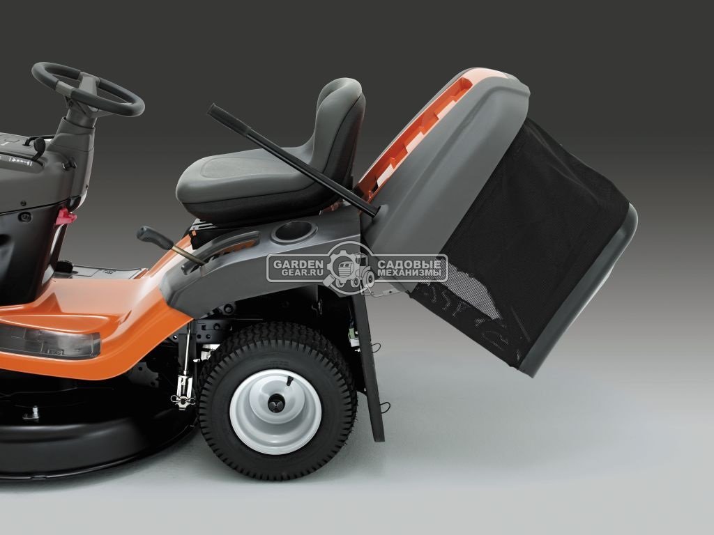 Садовый трактор Husqvarna TC 130 (USA, B&S Husqvarna Intek 3125 AVS, 344 куб.см., гидростатика, травосборник 200 л., ширина кошения 77 см., 180 кг.)