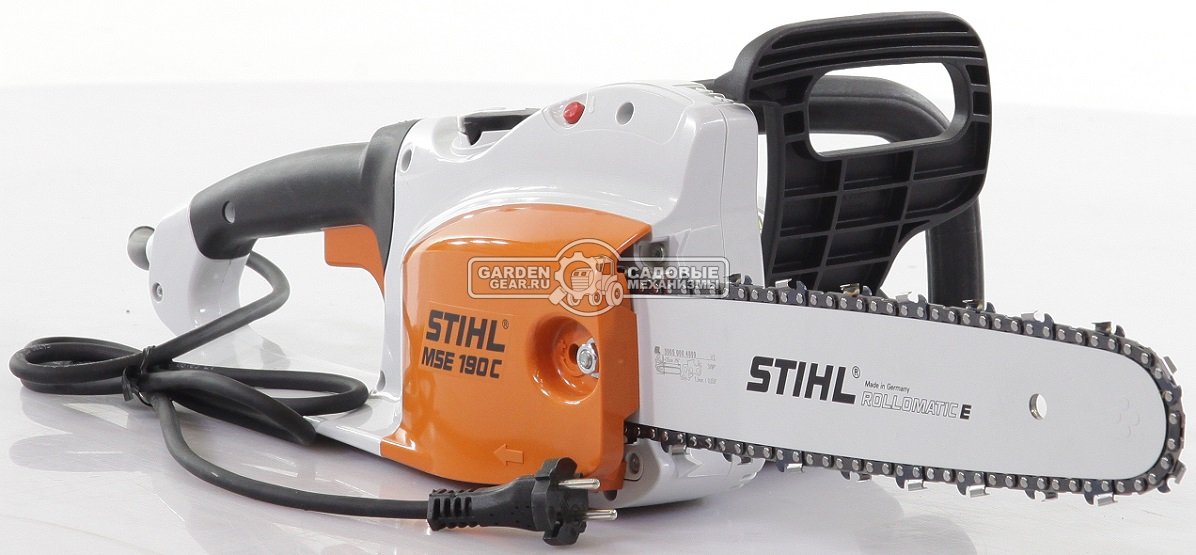 Электропила Stihl MSE 190 C-Q 14&quot; (GER, 1,9 кВт., рукоятка с мягким покрытием, 3/8&quot;, 1,3 мм., 50E, 4,4 кг.)