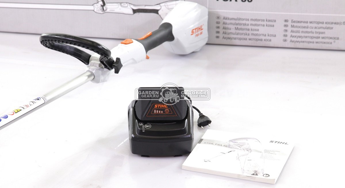 Аккумуляторная мотокоса Stihl FSA 56 SET с АКБ АК10 + ЗУ AL101 (AUT, Compact 36В, AutoCut C 2-2, леска 1,6 мм., 3,3 кг.)