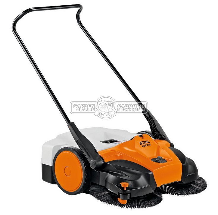 Подметальная машина аккумуляторная Stihl KGA 770 SET c АКБ AP 100 и ЗУ AL 101 (GER, 36В Pro, ширина 77 см., мусоросборник 50 л., 16 кг.)