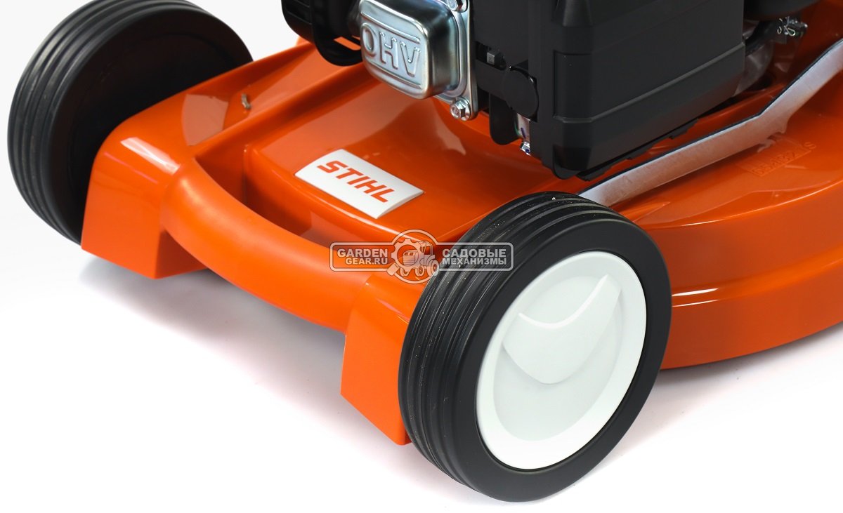 Газонокосилка бензиновая Stihl RM 443.1 (AUT, несамоходная, 41 см., Stihl EVC 200.3 C, 139 куб.см., пластик, 55 л., 25 кг.)