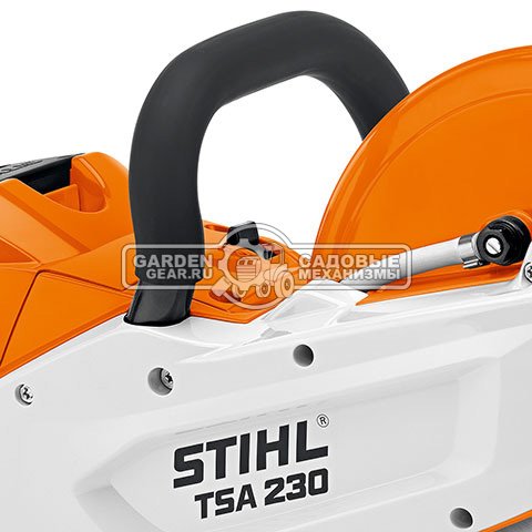 Аккумуляторное абразивно-отрезное устройство (резчик) Stihl TSA 230 SET2 c 2 x AP300 и AL500 (36В Pro, диам. 230 мм., гл. 70 мм., 3.9 кг)