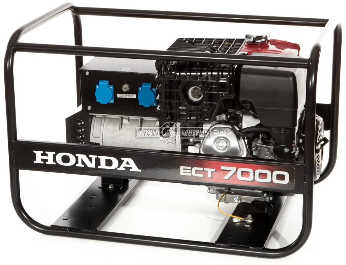 Бензиновый генератор Honda ECT7000 трехфазный (JPN, Honda GX390, 389 куб.см., 400/230 В, 7.0 кВт, 6,2 л, 86 кг.)