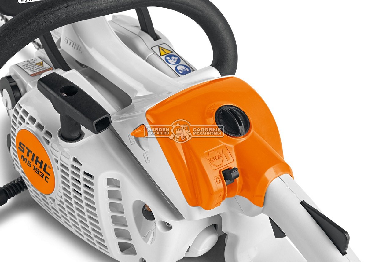 Бензопила Stihl MS 193 C-E 12&quot; Сarving (USA, 30,1 куб.см., 1,3 кВт/1,8 л.с, 2-MIX, Ergostart,  1/4&quot;, 1,3 мм., 64E, 3,6 кг.)