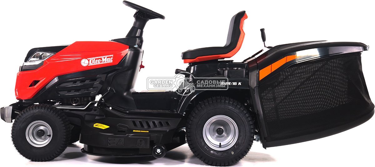 Садовый трактор Oleo-Mac OM 102R/16 K (PRC, Emak K 1600 AVD, 452 см3, 102 см., гидростатика, травосборник 300 л., 194 кг.)
