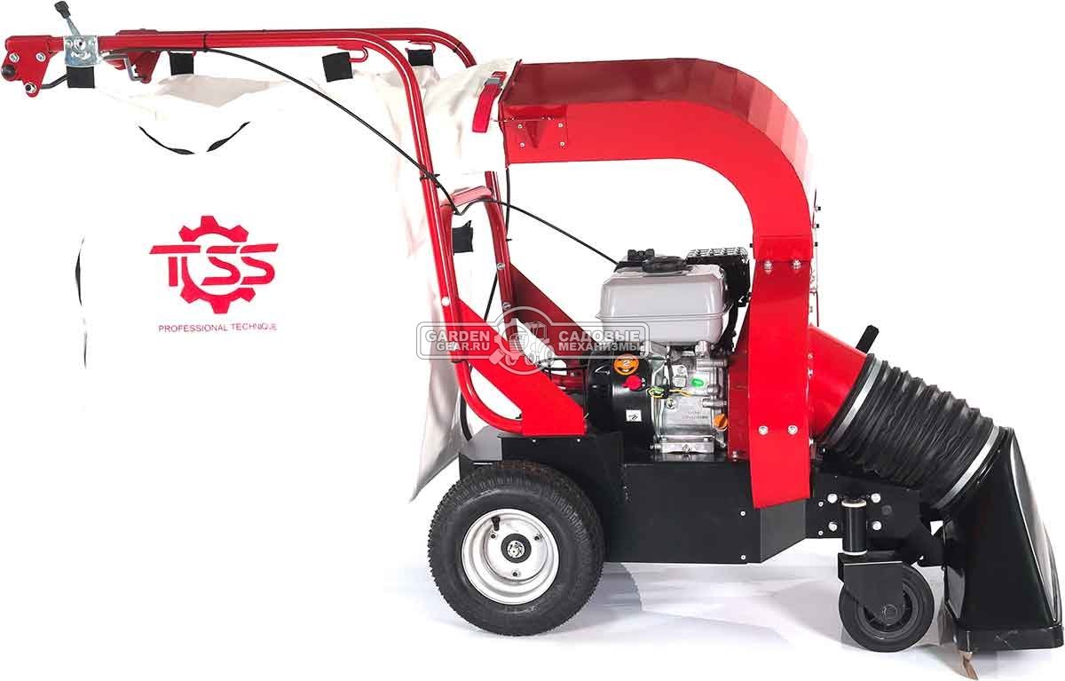 Садовый пылесос бензиновый TOSS LV-200 самоходный (RUS, 74 см., Zongshen GB200, мусоросборник 260 л., 101 кг.)