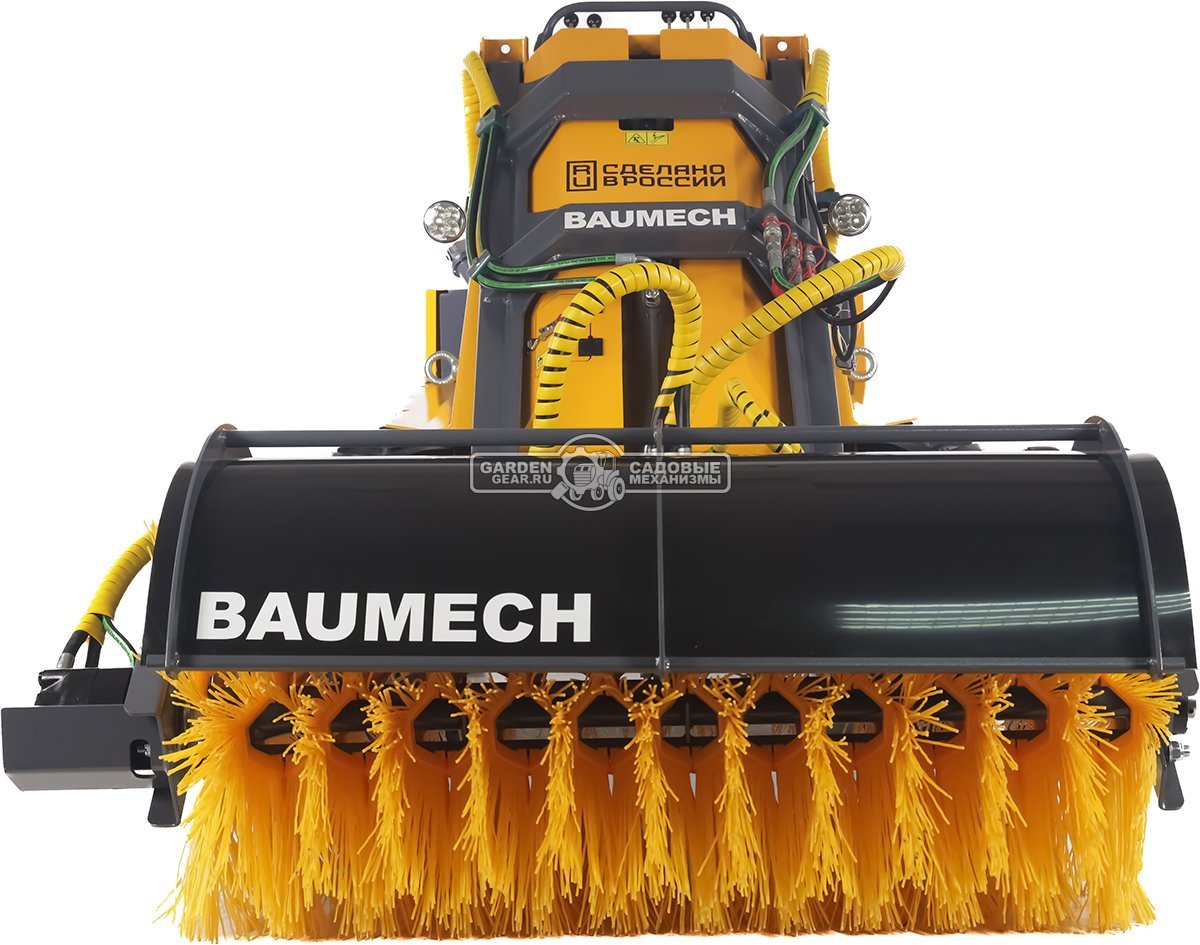 Универсальная машина мини-погрузчик Baumech ML-02 Pro + гидравлическая щётка 115 см., с двигателем Zongshen GB750 V-Twin
