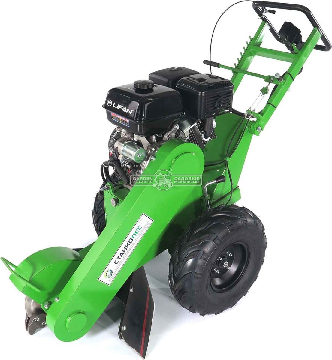 Измельчитель пней Дровосек ИП350 (RUS, 420 см3, диаметр фрезы 340 мм, 150 кг)