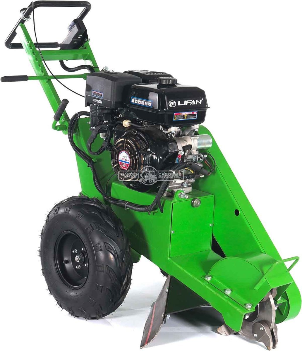 Измельчитель пней Дровосек ИП350 (RUS, 420 см3, диаметр фрезы 340 мм, 150 кг)