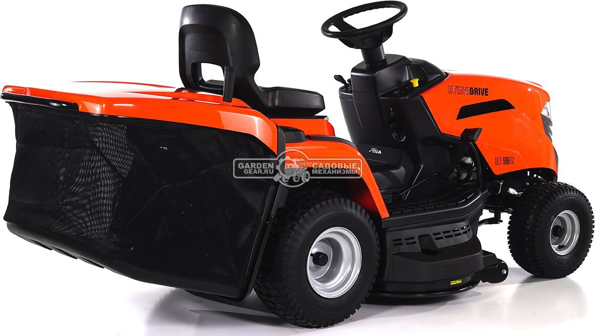 Садовый трактор Daewoo DLT 98HV (PRC, Stiga ST550 V-Twin, 586 куб.см., гидростатика, ширина кошения 98 см, травосборник 240 л, мульчирование, 198 кг)