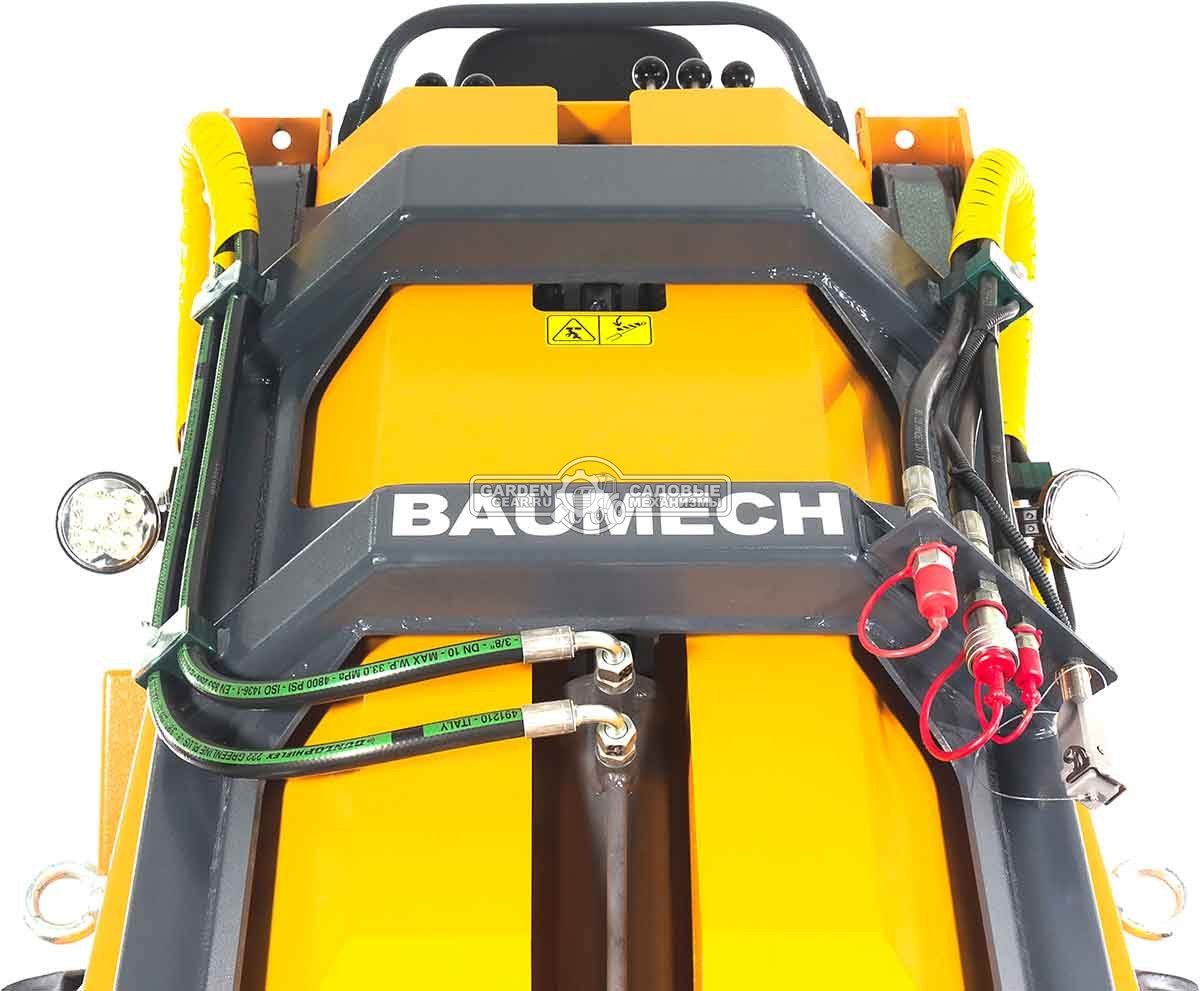 Универсальная машина мини-погрузчик Baumech ML-02 Pro + гидравлический отвал 120 см. с двигателем Zongshen GB750 EFI V-Twin инжектор