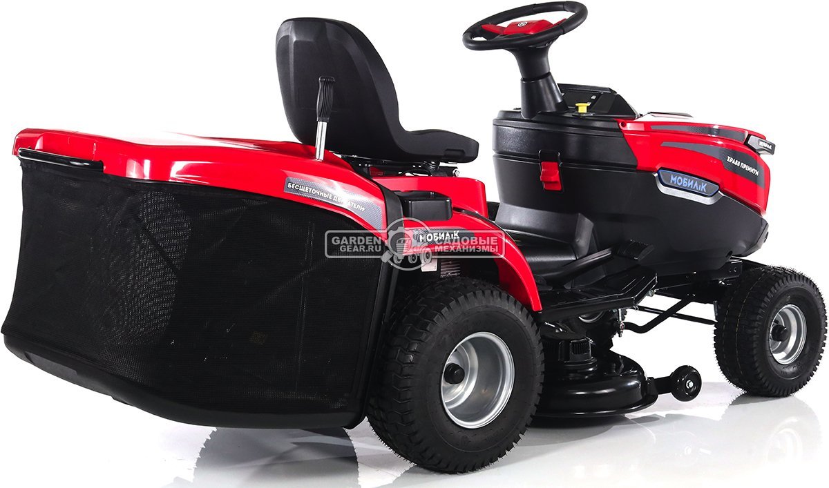Садовый трактор Мобил К XPA88 аккумуляторный без АКБ (PRC, BL 60В, 88 см, 6 слотов для АКБ + встроенное ЗУ, LED-фара, травосб. 245 л, 155 кг)