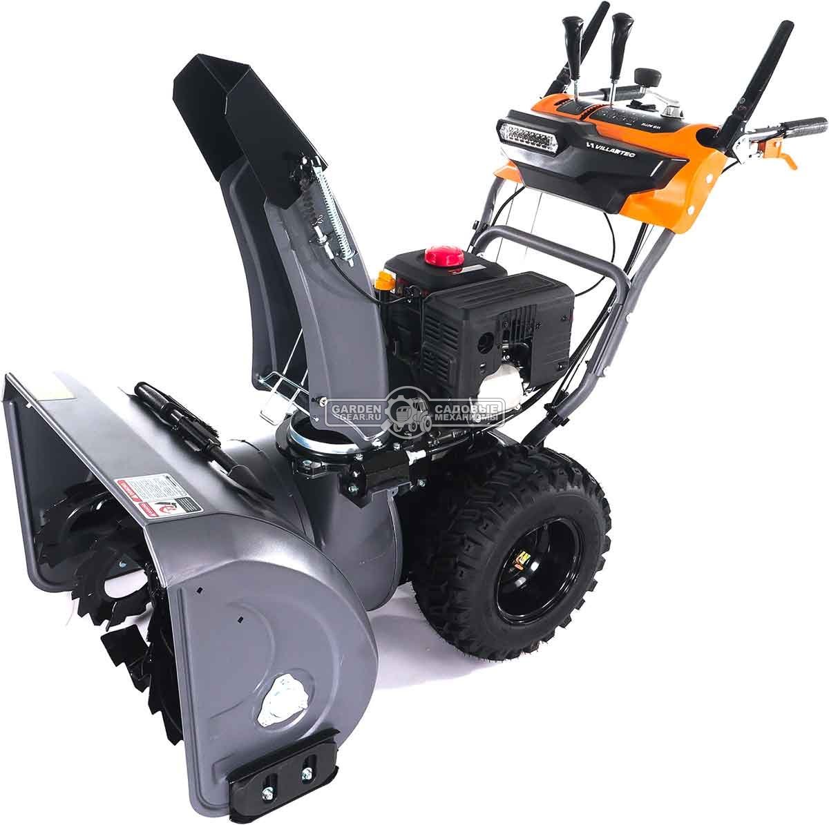 Снегоуборщик Villartec WB9071E MY2024 (PRC, 71 см, Loncin 252 см3, эл/стартер 220В, фара, подогр. рукояток, разблокировка колес, скорости 6/2, 105 кг)