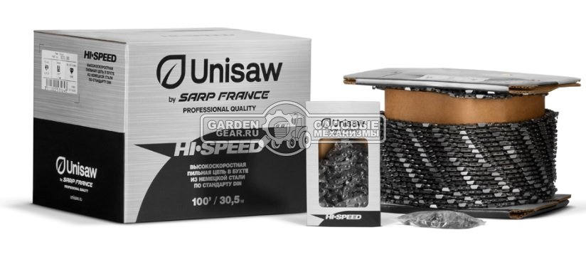 Цепь в бухте Unisaw Professional Quality SE3L100C (3/8&quot;, 1,3 мм, 30,5 м, 1640 звеньев)