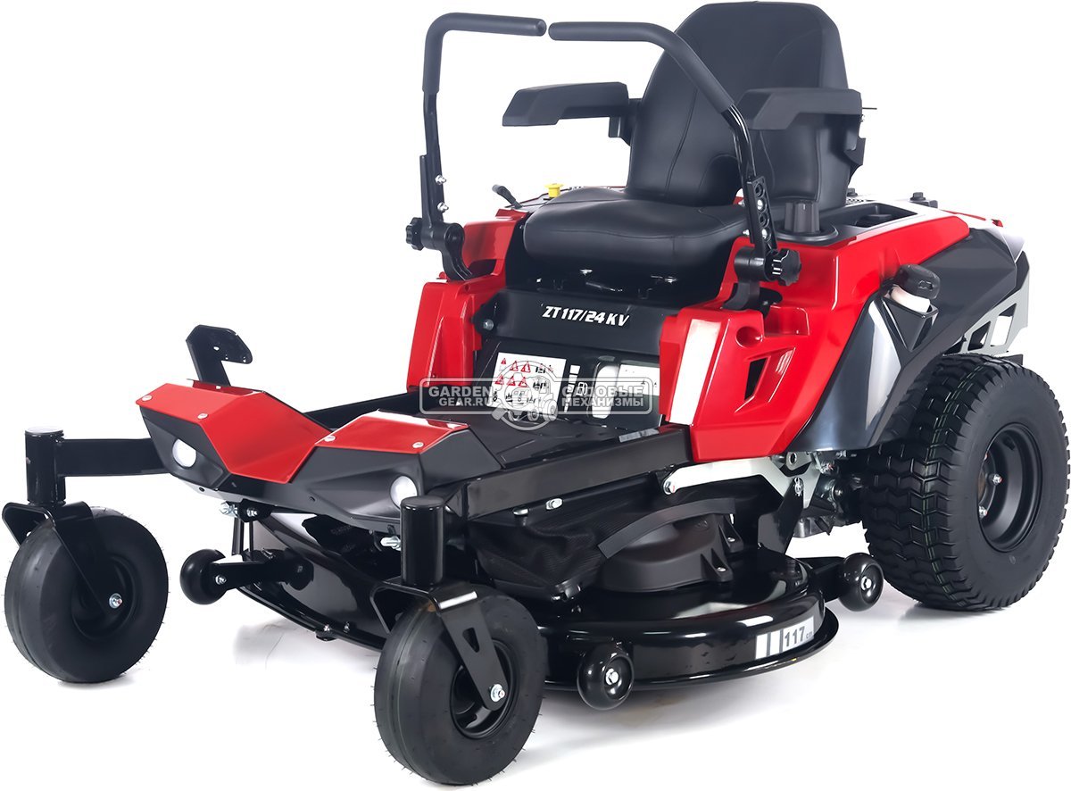 Садовый райдер Oleo-Mac ZT 117/24 KV с нулевым радиусом разворота (ITA, Emak K 2400 V-Twin, 708 куб.см., гидростатика, ширина кошения 117 см, 245 кг)