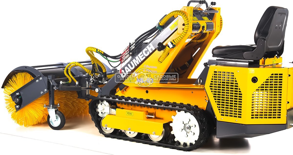 Универсальная машина мини-погрузчик Baumech ML-03 Pro + гидравлическая щётка 115 см., с двигателем Zongshen GB750 EFI V-Twin инжектор
