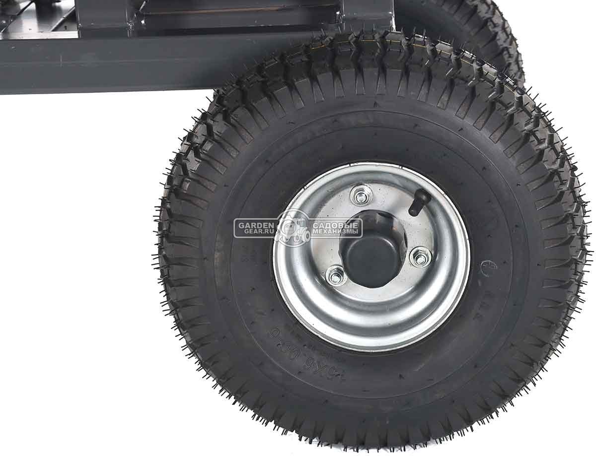 Измельчитель веток ZimAni BL 120 (PRC, Loncin 420 куб.см., 15 л.с. с электростартером, вал с 3-мя ножами, ветки до 120 мм, двуосный прицеп, 315 кг)