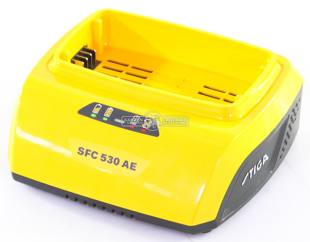 Зарядное устройство Stiga SFC 530 AE быстрое (PRC, 48V, для аккумуляторов 500 - 700 - 900 серии, мощность 3,0 А, 0,75 кг.)